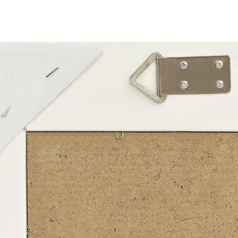 Wandspiegel barok stijl 60x40 cm wit 5