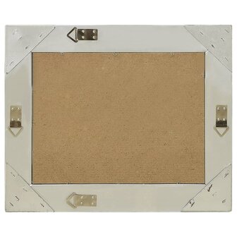 Wandspiegel barok stijl 60x40 cm zilverkleurig 3
