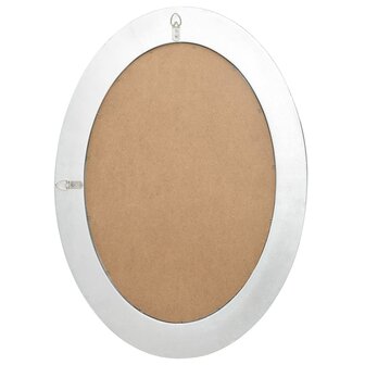 Wandspiegel barok stijl 50x70 cm zilverkleurig 4