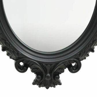 Wandspiegel kasteel stijl 56x76 cm zwart 3