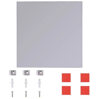 Spiegeltegels frameloos 16 st 20,5 cm glas 5