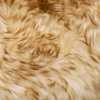 Vloerkleed 60x90 cm schapenvacht gem&ecirc;leerd bruin 4