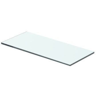 Wandschap transparant 40x12 cm glas 1