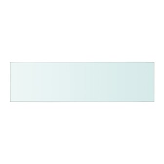 Wandschap transparant 50x12 cm glas 2