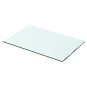 Wandschap transparant 50x25 cm glas 1