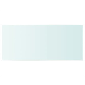 Wandschap transparant 50x25 cm glas 2