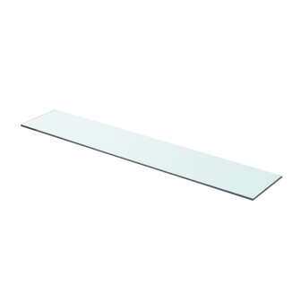 Wandschap transparant 80x15 cm glas 1