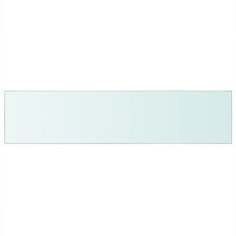 Wandschap transparant 110x25 cm glas 2