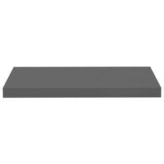 Wandschap zwevend 60x23,5x3,8 cm MDF hoogglans grijs 4