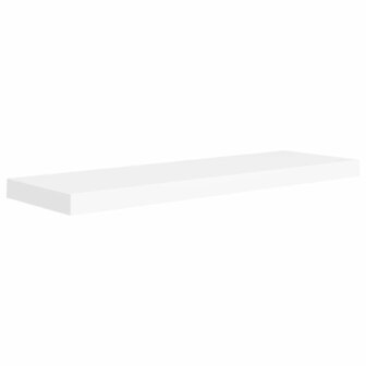 Wandschap zwevend 80x23,5x3,8 cm MDF wit 2