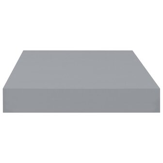 Wandschap zwevend 40x23x3,8 cm MDF grijs 5