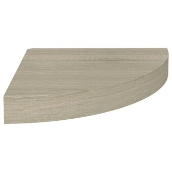 Hoekschap zwevend 25x25x3,8 cm MDF eikenkleurig 2