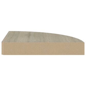 Hoekschap zwevend 25x25x3,8 cm MDF eikenkleurig 4