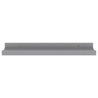 Wandschappen 4 st 40x9x3 cm grijs 5