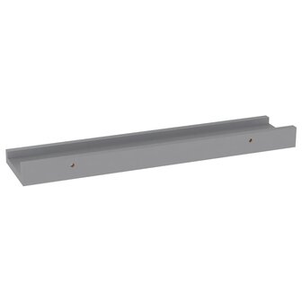 Wandschappen 4 st 40x9x3 cm grijs 6