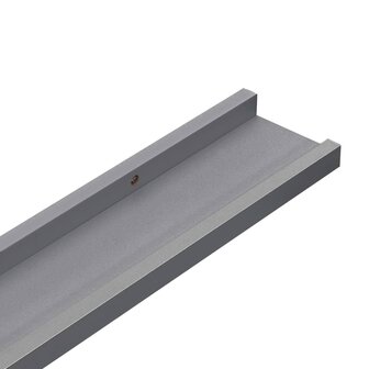 Wandschappen 4 st 40x9x3 cm grijs 8
