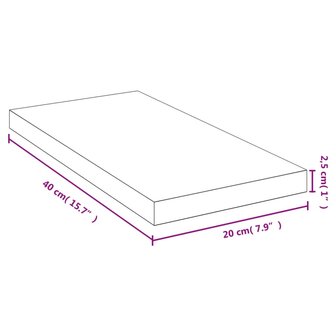 Wandschap 40x20x2,5 cm bamboe 4