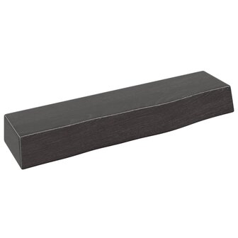 Wandschap 40x10x6 cm behandeld massief eikenhout donkerbruin 2