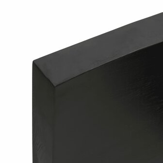 Wandschap 40x20x6 cm behandeld massief eikenhout donkerbruin 6