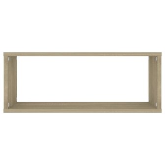 Wandschappen kubus 4 st 60x15x23 cm bewerkt hout sonoma eiken 5