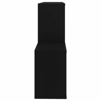 Wandschap 100x18x53 cm bewerkt hout zwart 5