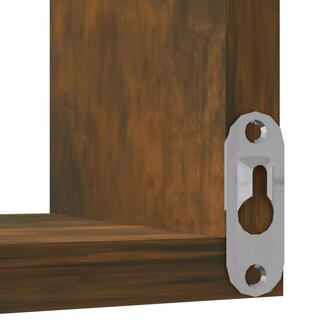 Hoekwandschap 40x40x50 cm bewerkt hout gerookt eikenkleurig 5