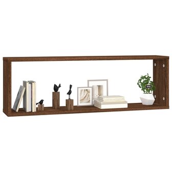 Wandschappen kubus 2 st 80x15x26,5 cm bewerkt hout bruineiken 3