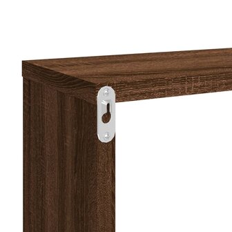 Wandschappen kubus 2 st 80x15x26,5 cm bewerkt hout bruineiken 8