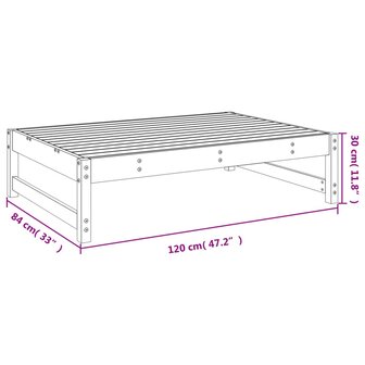 Tuinvoetenbank 120x80 cm massief douglashout 8