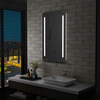 Badkamerspiegel LED met schap 60x100 cm 1