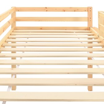Kinderhoogslaper met glijbaan en ladder grenenhout 97x208 cm 4