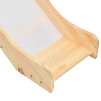 Kinderhoogslaper met glijbaan en ladder grenenhout 97x208 cm 5