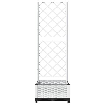Plantenbak met latwerk 40x40x121,5 cm polypropeen 4