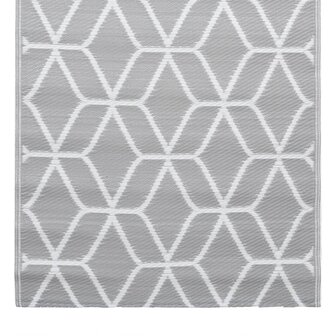 Buitenkleed 120x180 cm PP grijs 5
