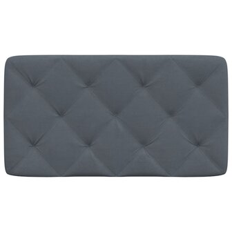 Hoofdbordkussen 80 cm fluweel donkergrijs 5