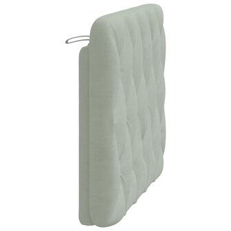 Hoofdbordkussen 100 cm velvet lichtgrijs 6