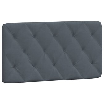 Hoofdbordkussen 100 cm fluweel donkergrijs 2