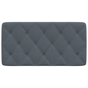 Hoofdbordkussen 100 cm fluweel donkergrijs 5