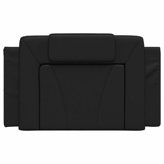 Hoofdbordkussen 80 cm kunstleer zwart 5