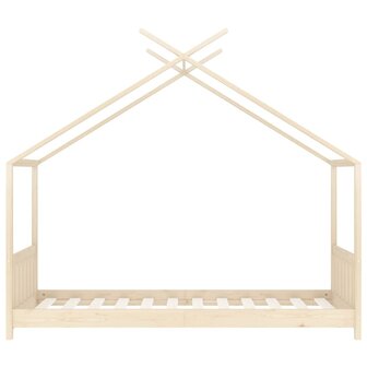Kinderbedframe massief grenenhout 70x140 cm 4