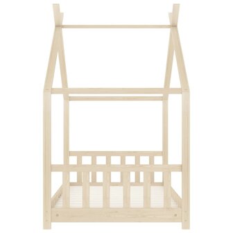 Kinderbedframe massief grenenhout 70x140 cm 5