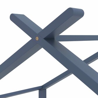 Kinderbedframe massief grenenhout grijs 70x140 cm 5