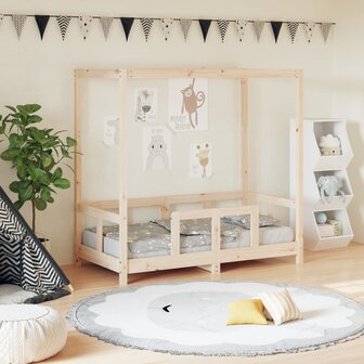 Kinderbedframe 70x140 cm massief grenenhout 1