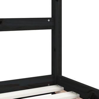 Kinderbedframe met lades 80x160 cm massief grenenhout zwart 8