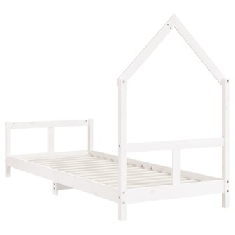 Kinderbedframe 80x200 cm massief grenenhout wit 6