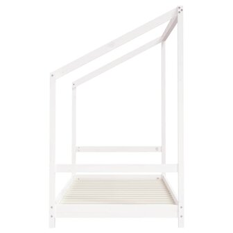 Kinderbedframe 90x190 cm massief grenenhout wit 5