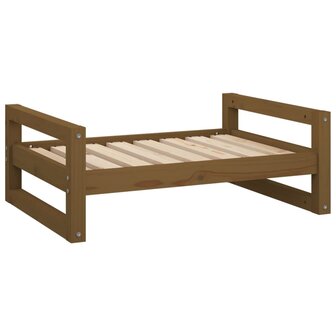 Hondenmand 75,5x55,5x28 cm massief grenenhout honingbruin 2