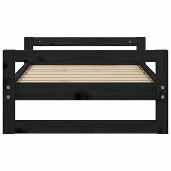 Hondenmand 75,5x55,5x28 cm massief grenenhout zwart 6