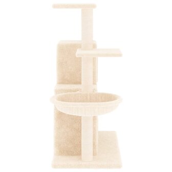 Kattenmeubel met sisal krabpalen 83 cm cr&egrave;mekleurig 4