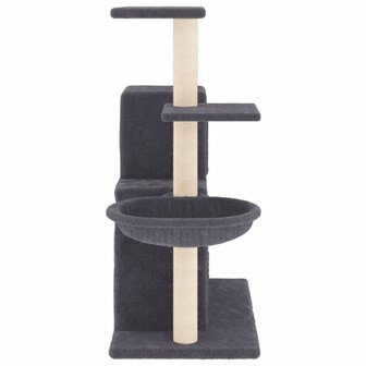Kattenmeubel met sisal krabpalen 83 cm donkergrijs 4